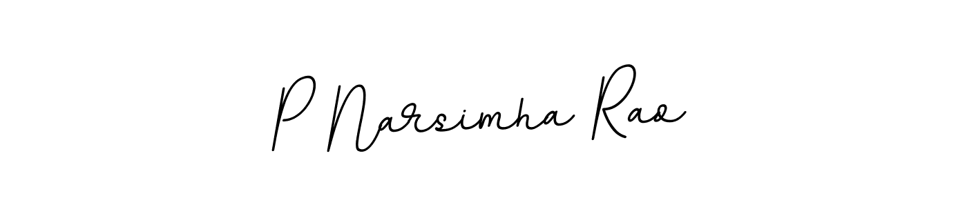 Create a beautiful signature design for name P Narsimha Rao. With this signature (BallpointsItalic-DORy9) fonts, you can make a handwritten signature for free. P Narsimha Rao signature style 11 images and pictures png