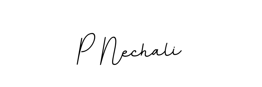 P Nechali stylish signature style. Best Handwritten Sign (BallpointsItalic-DORy9) for my name. Handwritten Signature Collection Ideas for my name P Nechali. P Nechali signature style 11 images and pictures png