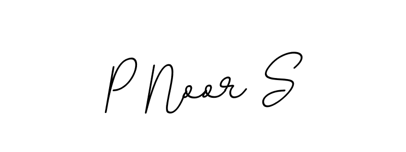 P Noor S stylish signature style. Best Handwritten Sign (BallpointsItalic-DORy9) for my name. Handwritten Signature Collection Ideas for my name P Noor S. P Noor S signature style 11 images and pictures png