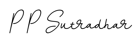 A modern signature idea for name P P Sutradhar using BallpointsItalic-DORy9 font. Clean strokes and elegant curves make it stand out instantly. P P Sutradhar signature style 11 images and pictures png