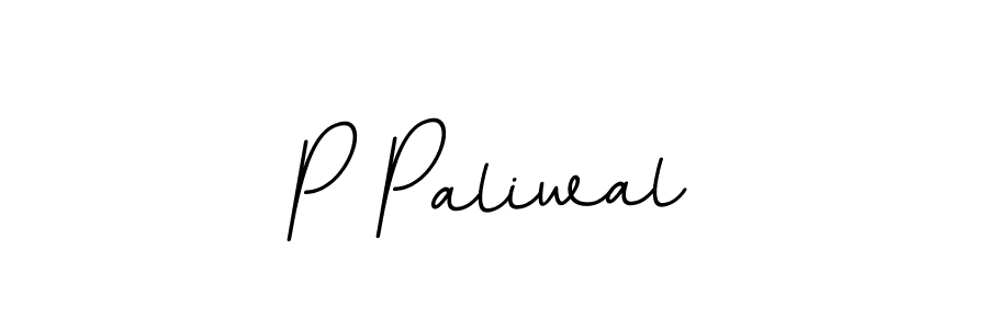 Design your own signature with our free online signature maker. With this signature software, you can create a handwritten (BallpointsItalic-DORy9) signature for name P Paliwal. P Paliwal signature style 11 images and pictures png