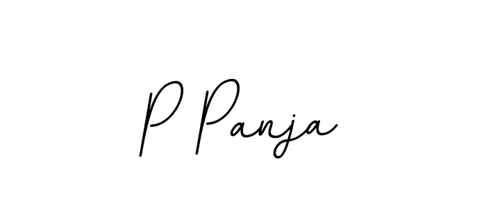 P Panja stylish signature style. Best Handwritten Sign (BallpointsItalic-DORy9) for my name. Handwritten Signature Collection Ideas for my name P Panja. P Panja signature style 11 images and pictures png