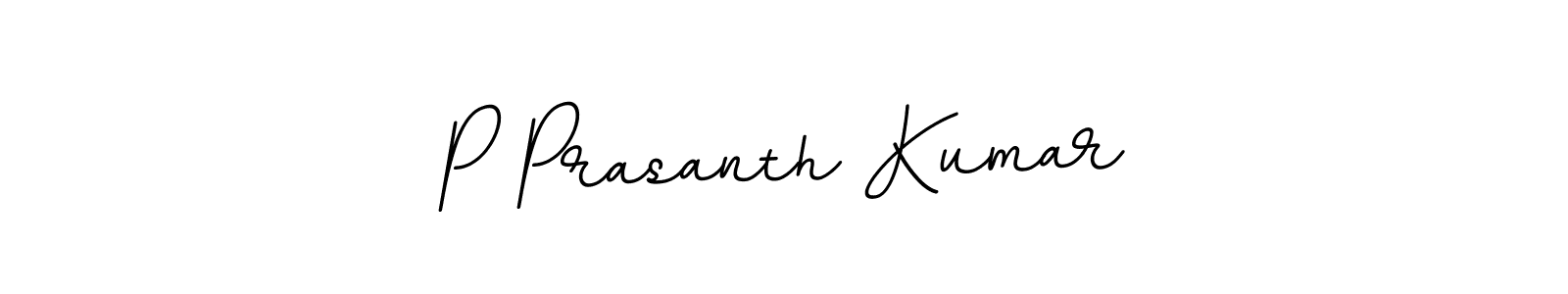 Make a beautiful signature design for name P Prasanth Kumar. With this signature (BallpointsItalic-DORy9) style, you can create a handwritten signature for free. P Prasanth Kumar signature style 11 images and pictures png