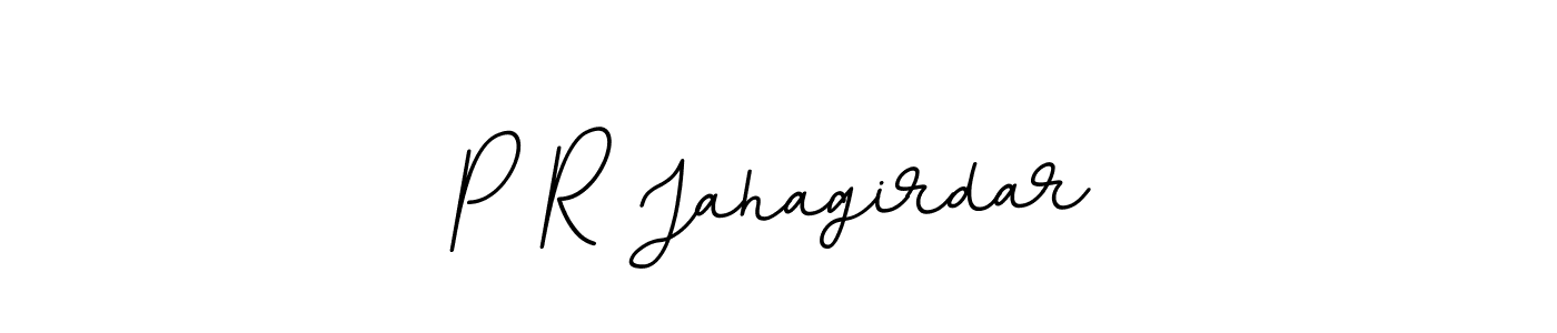 How to make P R Jahagirdar name signature. Use BallpointsItalic-DORy9 style for creating short signs online. This is the latest handwritten sign. P R Jahagirdar signature style 11 images and pictures png