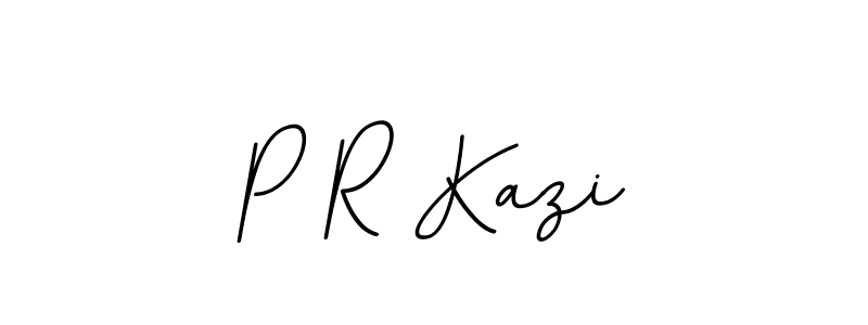 Create a beautiful signature design for name P R Kazi. With this signature (BallpointsItalic-DORy9) fonts, you can make a handwritten signature for free. P R Kazi signature style 11 images and pictures png