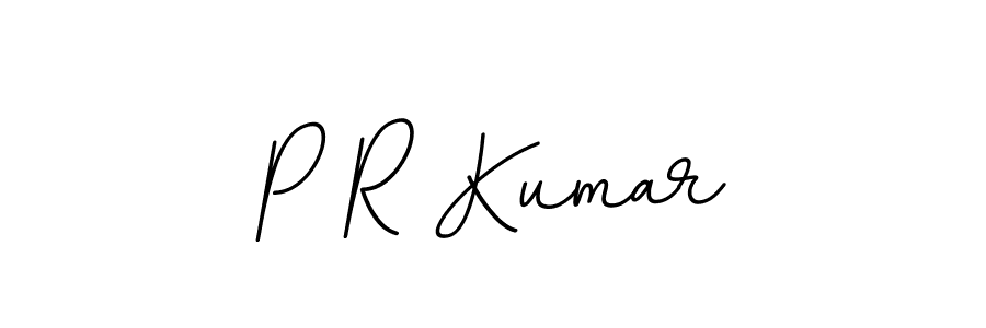 Design your own signature with our free online signature maker. With this signature software, you can create a handwritten (BallpointsItalic-DORy9) signature for name P R Kumar. P R Kumar signature style 11 images and pictures png