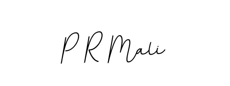 The best way (BallpointsItalic-DORy9) to make a short signature is to pick only two or three words in your name. The name P R Mali include a total of six letters. For converting this name. P R Mali signature style 11 images and pictures png