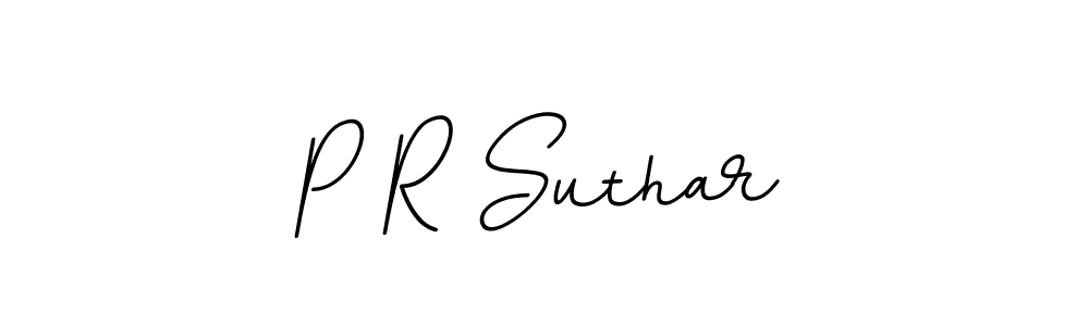 This is the best signature style for the P R Suthar name. Also you like these signature font (BallpointsItalic-DORy9). Mix name signature. P R Suthar signature style 11 images and pictures png