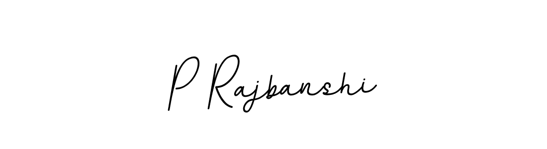 Design your own signature with our free online signature maker. With this signature software, you can create a handwritten (BallpointsItalic-DORy9) signature for name P Rajbanshi. P Rajbanshi signature style 11 images and pictures png