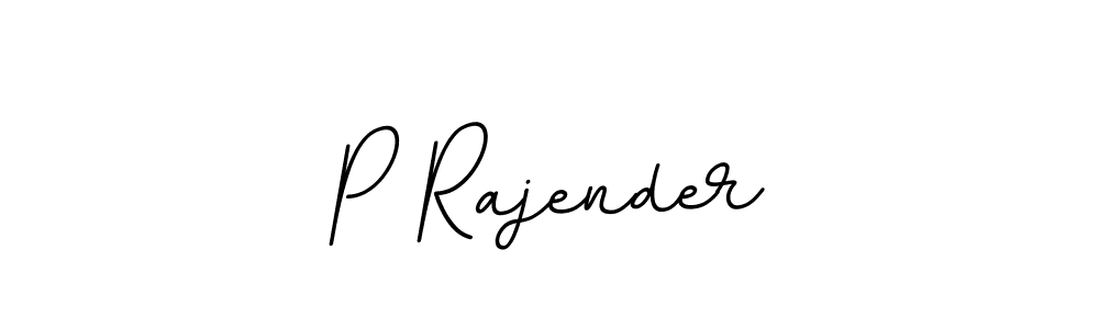Design your own signature with our free online signature maker. With this signature software, you can create a handwritten (BallpointsItalic-DORy9) signature for name P Rajender. P Rajender signature style 11 images and pictures png