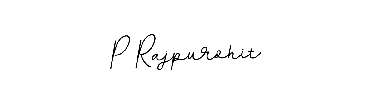 Make a beautiful signature design for name P Rajpurohit. With this signature (BallpointsItalic-DORy9) style, you can create a handwritten signature for free. P Rajpurohit signature style 11 images and pictures png