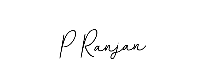 Create a beautiful signature design for name P Ranjan. With this signature (BallpointsItalic-DORy9) fonts, you can make a handwritten signature for free. P Ranjan signature style 11 images and pictures png