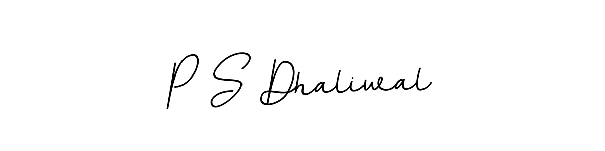 This is the best signature style for the P S Dhaliwal name. Also you like these signature font (BallpointsItalic-DORy9). Mix name signature. P S Dhaliwal signature style 11 images and pictures png