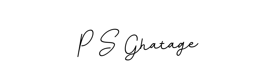 This is the best signature style for the P S Ghatage name. Also you like these signature font (BallpointsItalic-DORy9). Mix name signature. P S Ghatage signature style 11 images and pictures png