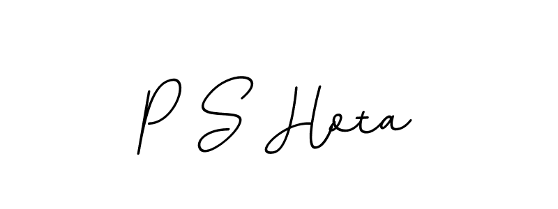 Make a beautiful signature design for name P S Hota. With this signature (BallpointsItalic-DORy9) style, you can create a handwritten signature for free. P S Hota signature style 11 images and pictures png