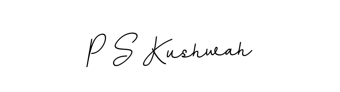 It looks lik you need a new signature style for name P S Kushwah. Design unique handwritten (BallpointsItalic-DORy9) signature with our free signature maker in just a few clicks. P S Kushwah signature style 11 images and pictures png