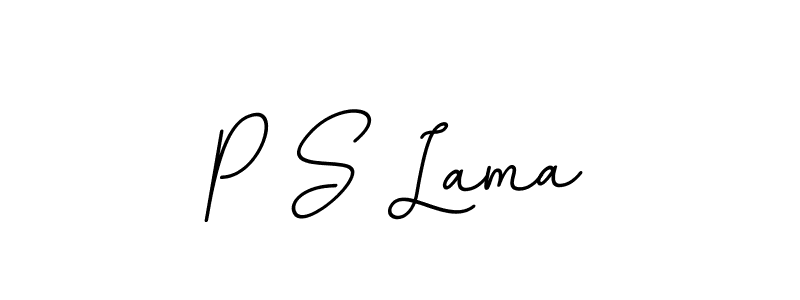 P S Lama stylish signature style. Best Handwritten Sign (BallpointsItalic-DORy9) for my name. Handwritten Signature Collection Ideas for my name P S Lama. P S Lama signature style 11 images and pictures png