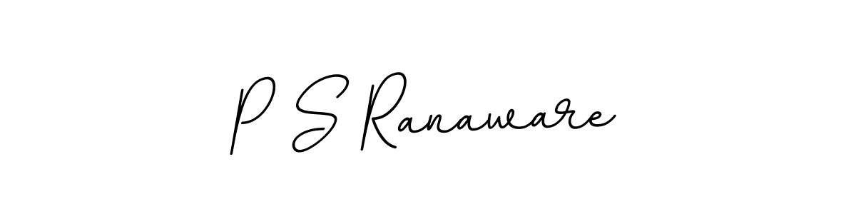 Use a signature maker to create a handwritten signature online. With this signature software, you can design (BallpointsItalic-DORy9) your own signature for name P S Ranaware. P S Ranaware signature style 11 images and pictures png