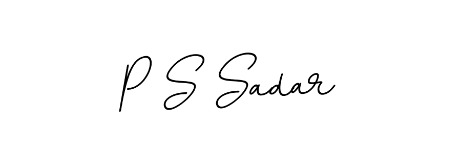 P S Sadar stylish signature style. Best Handwritten Sign (BallpointsItalic-DORy9) for my name. Handwritten Signature Collection Ideas for my name P S Sadar. P S Sadar signature style 11 images and pictures png