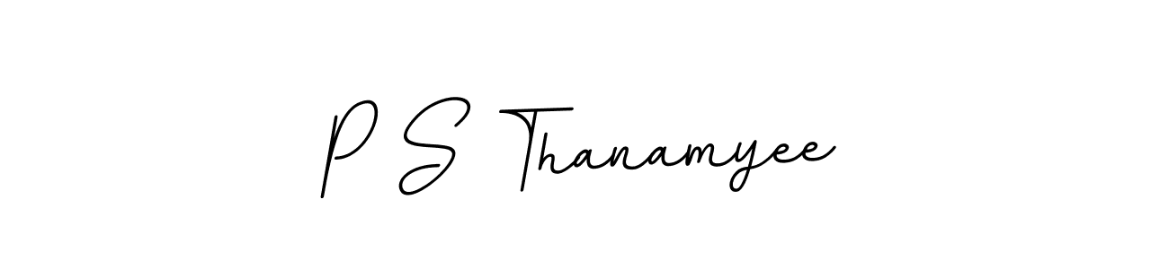 How to make P S Thanamyee signature? BallpointsItalic-DORy9 is a professional autograph style. Create handwritten signature for P S Thanamyee name. P S Thanamyee signature style 11 images and pictures png