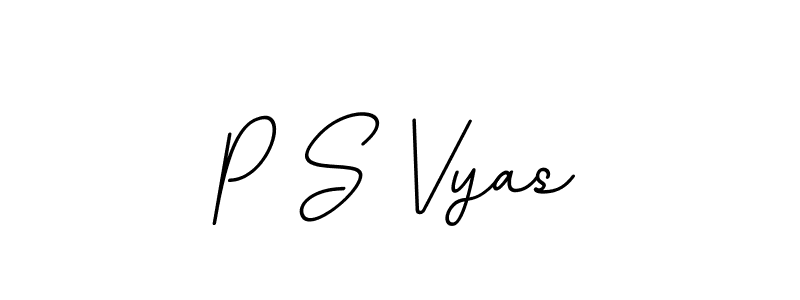 This is the best signature style for the P S Vyas name. Also you like these signature font (BallpointsItalic-DORy9). Mix name signature. P S Vyas signature style 11 images and pictures png