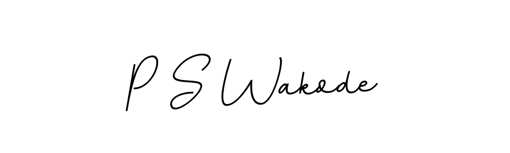 Here are the top 10 professional signature styles for the name P S Wakode. These are the best autograph styles you can use for your name. P S Wakode signature style 11 images and pictures png