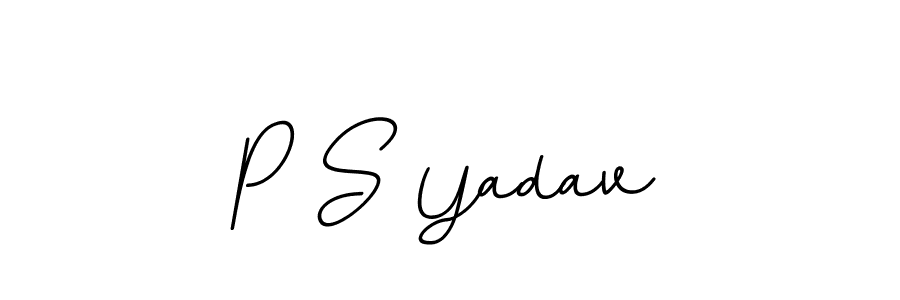 Check out images of Autograph of P S Yadav name. Actor P S Yadav Signature Style. BallpointsItalic-DORy9 is a professional sign style online. P S Yadav signature style 11 images and pictures png
