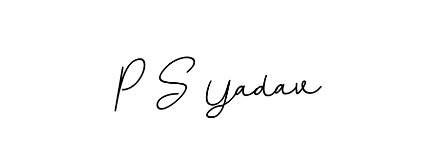 Check out images of Autograph of P S Yadav name. Actor P S Yadav Signature Style. BallpointsItalic-DORy9 is a professional sign style online. P S Yadav signature style 11 images and pictures png