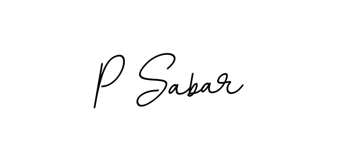 You should practise on your own different ways (BallpointsItalic-DORy9) to write your name (P Sabar) in signature. don't let someone else do it for you. P Sabar signature style 11 images and pictures png