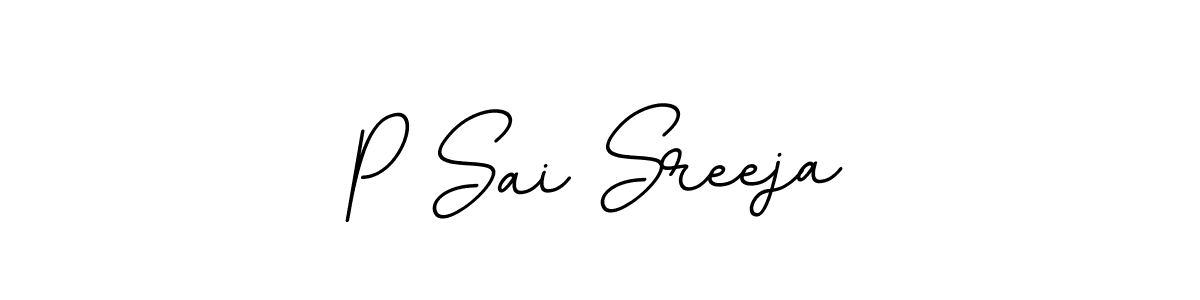 Make a beautiful signature design for name P Sai Sreeja. Use this online signature maker to create a handwritten signature for free. P Sai Sreeja signature style 11 images and pictures png