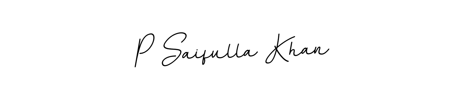 BallpointsItalic-DORy9 is a professional signature style that is perfect for those who want to add a touch of class to their signature. It is also a great choice for those who want to make their signature more unique. Get P Saifulla Khan name to fancy signature for free. P Saifulla Khan signature style 11 images and pictures png