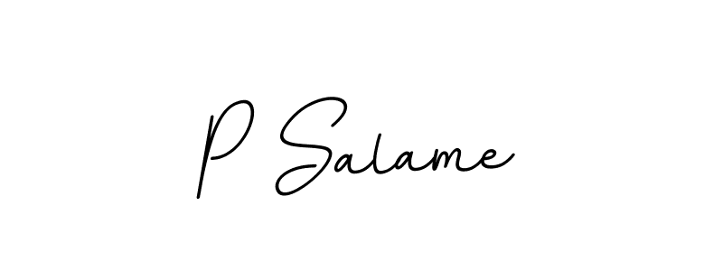 Also we have P Salame name is the best signature style. Create professional handwritten signature collection using BallpointsItalic-DORy9 autograph style. P Salame signature style 11 images and pictures png