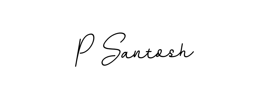 Make a beautiful signature design for name P Santosh. Use this online signature maker to create a handwritten signature for free. P Santosh signature style 11 images and pictures png