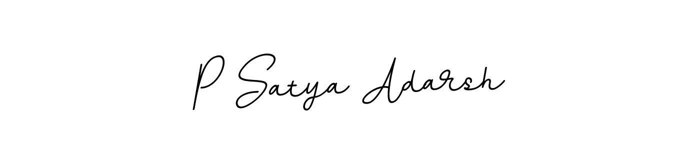 Also You can easily find your signature by using the search form. We will create P Satya Adarsh name handwritten signature images for you free of cost using BallpointsItalic-DORy9 sign style. P Satya Adarsh signature style 11 images and pictures png