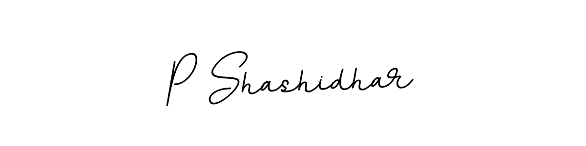 Create a beautiful signature design for name P Shashidhar. With this signature (BallpointsItalic-DORy9) fonts, you can make a handwritten signature for free. P Shashidhar signature style 11 images and pictures png