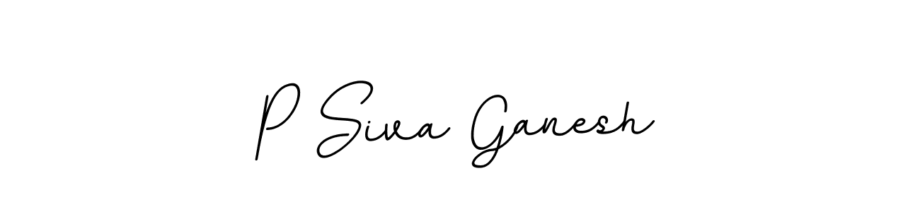 Use a signature maker to create a handwritten signature online. With this signature software, you can design (BallpointsItalic-DORy9) your own signature for name P Siva Ganesh. P Siva Ganesh signature style 11 images and pictures png