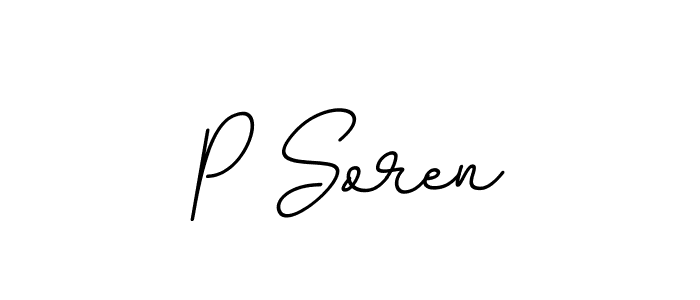 Make a beautiful signature design for name P Soren. Use this online signature maker to create a handwritten signature for free. P Soren signature style 11 images and pictures png