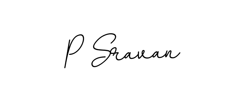P Sravan stylish signature style. Best Handwritten Sign (BallpointsItalic-DORy9) for my name. Handwritten Signature Collection Ideas for my name P Sravan. P Sravan signature style 11 images and pictures png
