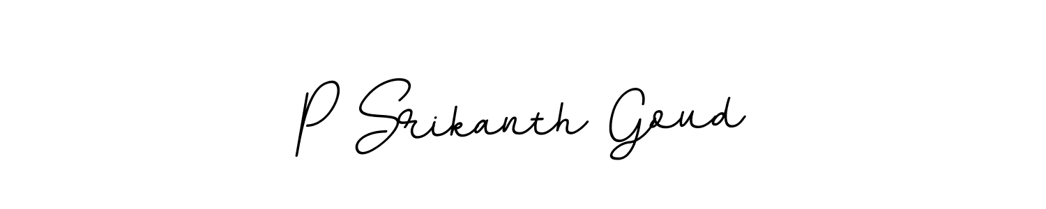 This is the best signature style for the P Srikanth Goud name. Also you like these signature font (BallpointsItalic-DORy9). Mix name signature. P Srikanth Goud signature style 11 images and pictures png