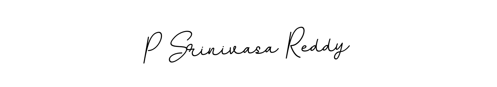 Use a signature maker to create a handwritten signature online. With this signature software, you can design (BallpointsItalic-DORy9) your own signature for name P Srinivasa Reddy. P Srinivasa Reddy signature style 11 images and pictures png