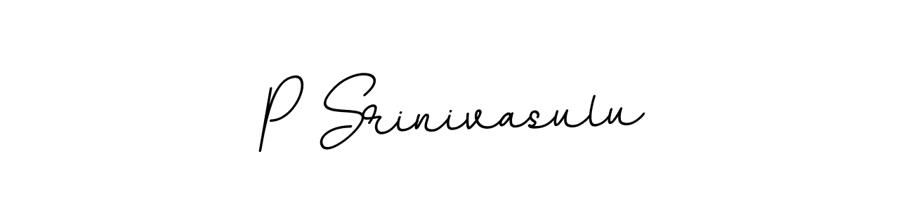 You should practise on your own different ways (BallpointsItalic-DORy9) to write your name (P Srinivasulu) in signature. don't let someone else do it for you. P Srinivasulu signature style 11 images and pictures png