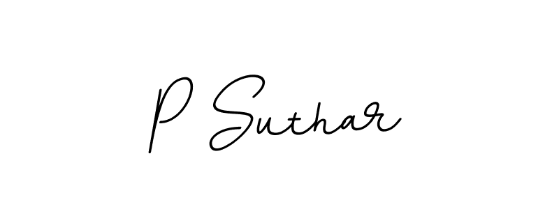 This is the best signature style for the P Suthar name. Also you like these signature font (BallpointsItalic-DORy9). Mix name signature. P Suthar signature style 11 images and pictures png
