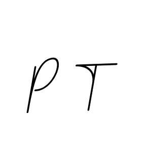 Create a beautiful signature design for name P T. With this signature (BallpointsItalic-DORy9) fonts, you can make a handwritten signature for free. P T signature style 11 images and pictures png