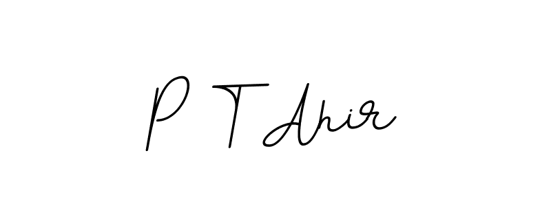 It looks lik you need a new signature style for name P T Ahir. Design unique handwritten (BallpointsItalic-DORy9) signature with our free signature maker in just a few clicks. P T Ahir signature style 11 images and pictures png