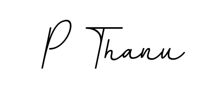 Generate high-definition signature styles for P Thanu. The BallpointsItalic-DORy9 typeface ensures crisp legibility and sophisticated design. P Thanu signature style 11 images and pictures png