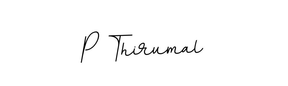 The best way (BallpointsItalic-DORy9) to make a short signature is to pick only two or three words in your name. The name P Thirumal include a total of six letters. For converting this name. P Thirumal signature style 11 images and pictures png