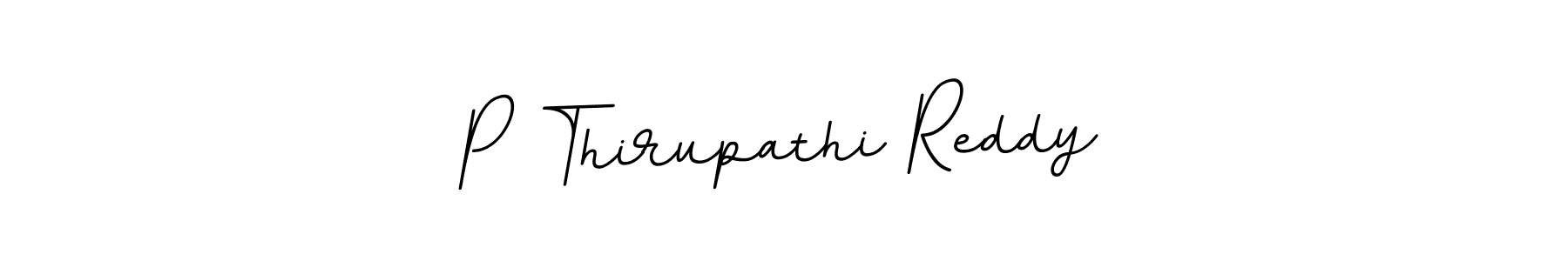 This is the best signature style for the P Thirupathi Reddy name. Also you like these signature font (BallpointsItalic-DORy9). Mix name signature. P Thirupathi Reddy signature style 11 images and pictures png