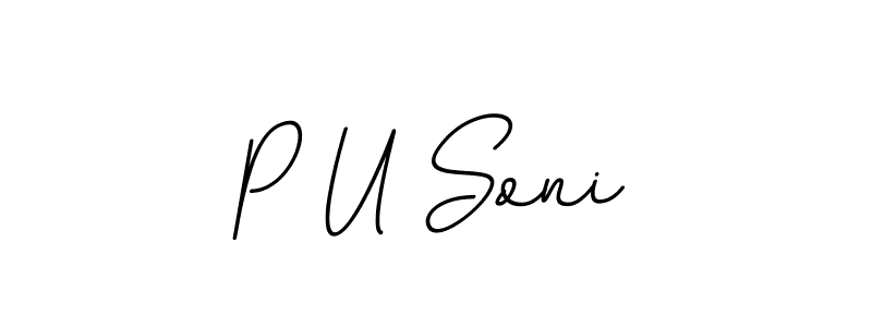 Make a beautiful signature design for name P U Soni. Use this online signature maker to create a handwritten signature for free. P U Soni signature style 11 images and pictures png