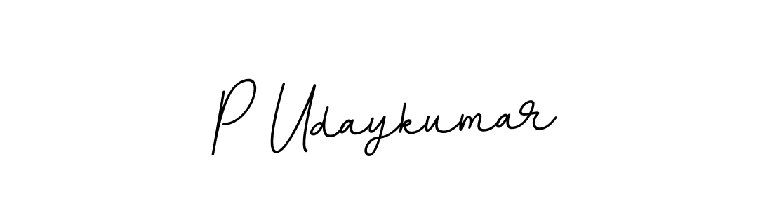 Use a signature maker to create a handwritten signature online. With this signature software, you can design (BallpointsItalic-DORy9) your own signature for name P Udaykumar. P Udaykumar signature style 11 images and pictures png