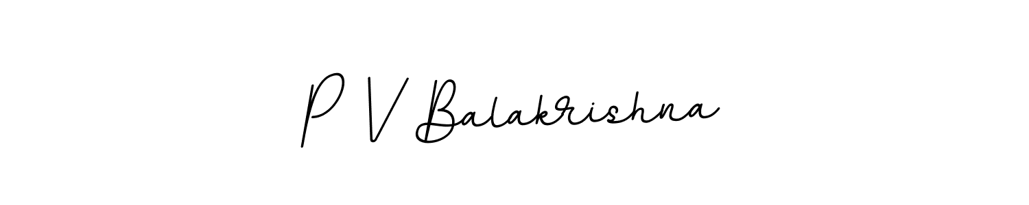 It looks lik you need a new signature style for name P V Balakrishna. Design unique handwritten (BallpointsItalic-DORy9) signature with our free signature maker in just a few clicks. P V Balakrishna signature style 11 images and pictures png